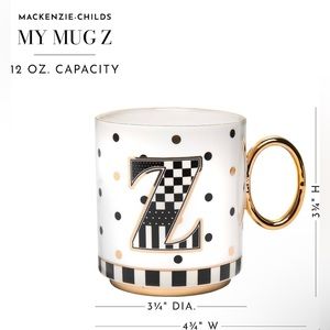MACKENZIE-CHILDS My Mug - Z, ceramic, hand-made